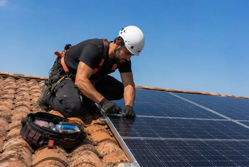 Maintenance et monitoring de panneaux solaires à Montagnieu